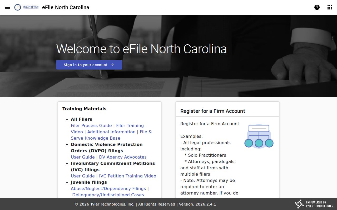 Washington County case lookup File and Serve eFiling gateway