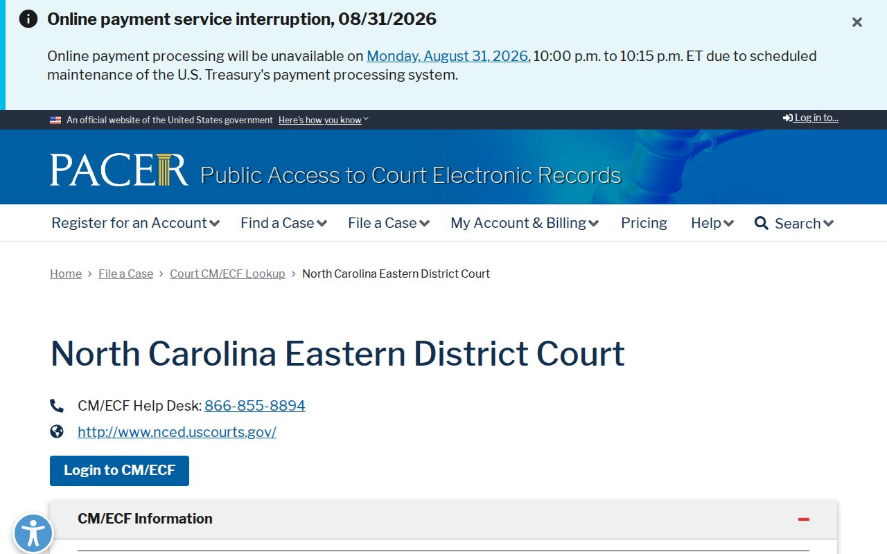 Washington County court records federal PACER court lookup