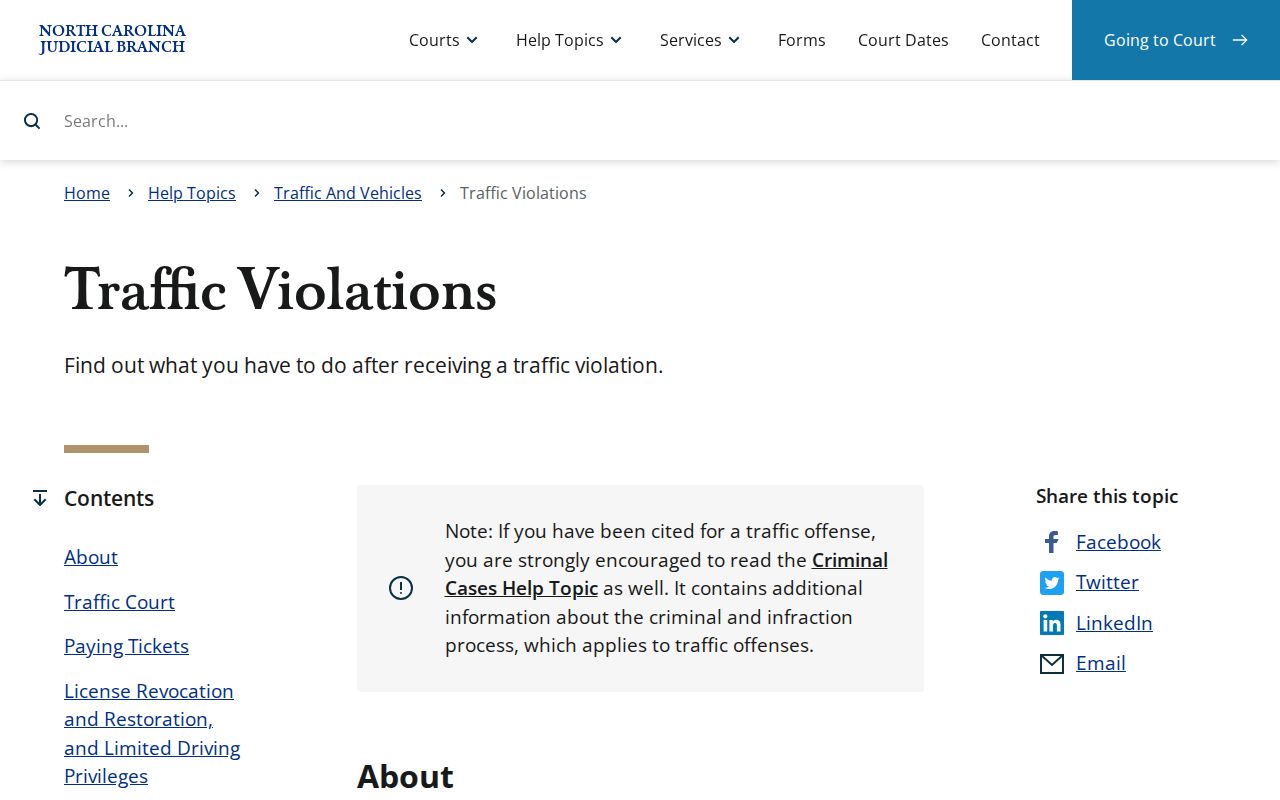 Washington County traffic tickets state citation response guidance